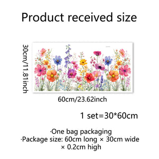 BloomView - Colorful Floral Bouquet Window Sticker