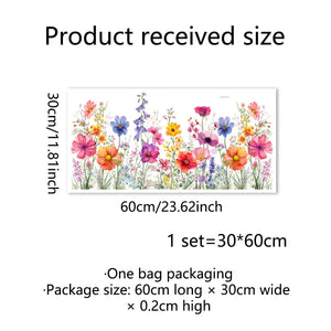 BloomView - Colorful Floral Bouquet Window Sticker