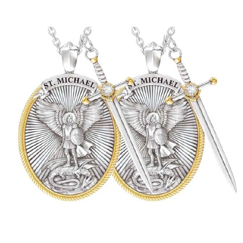 DivineGuard - Elegant Arch angel Necklace