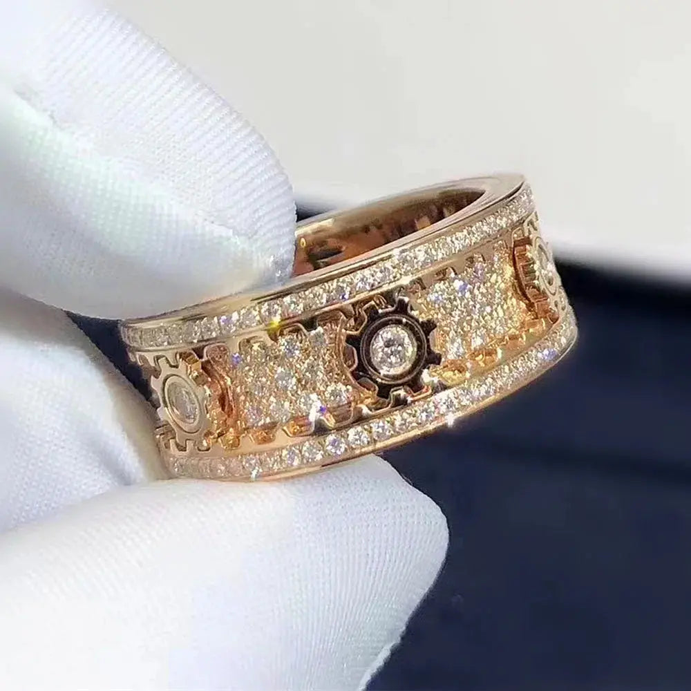 Handmade Diamond Ornate Geometric 3D Band Ring (Buy 2 Free Shipping) Marnetic