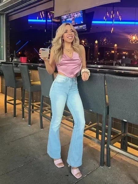 DenimMuse – Super High Waist Stretch Flared Jeans