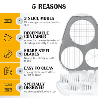 ChefCut Deluxe – Multi-Mode Egg & Snack Chopper