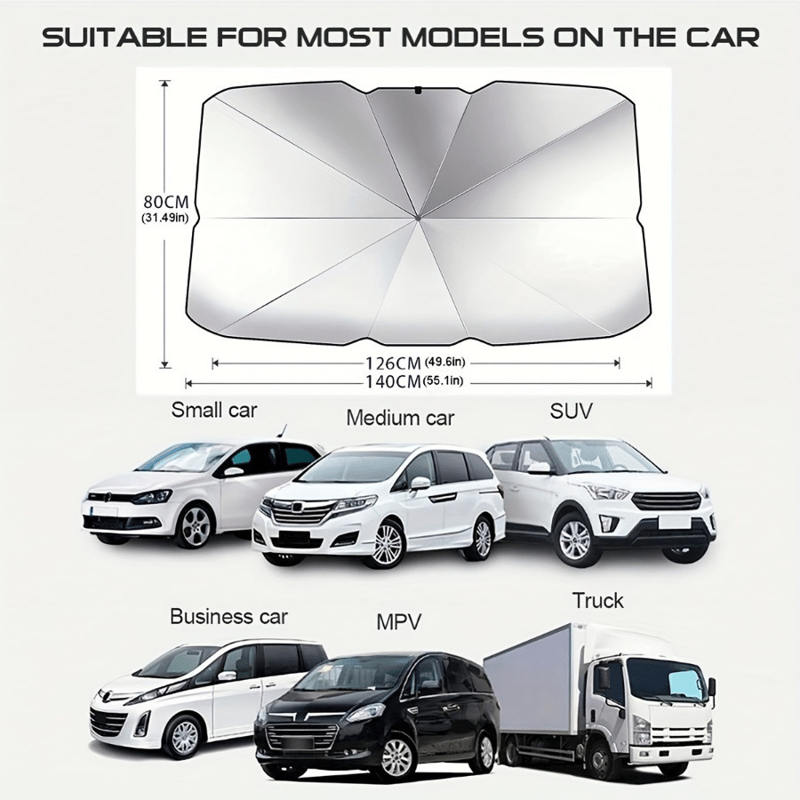AutoBreeze – Foldable UV Protection Windshield Shade