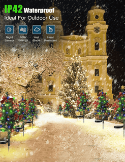 MerryGlow - Waterproof Solar Christmas Tree Lights