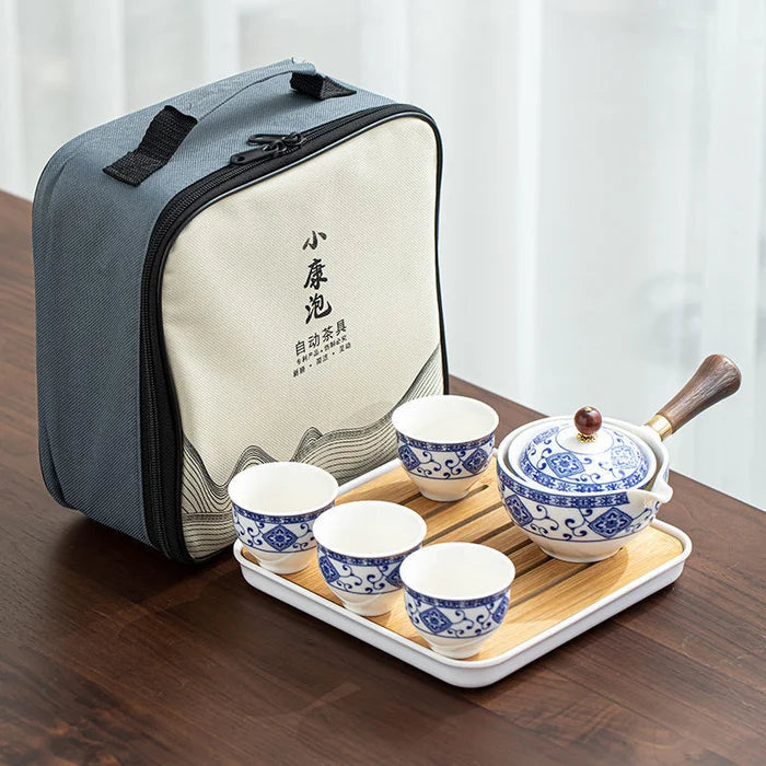 TeaVoyage 360° - The Portable Tea Maker Set with 4 Cups and Travel Bag ...