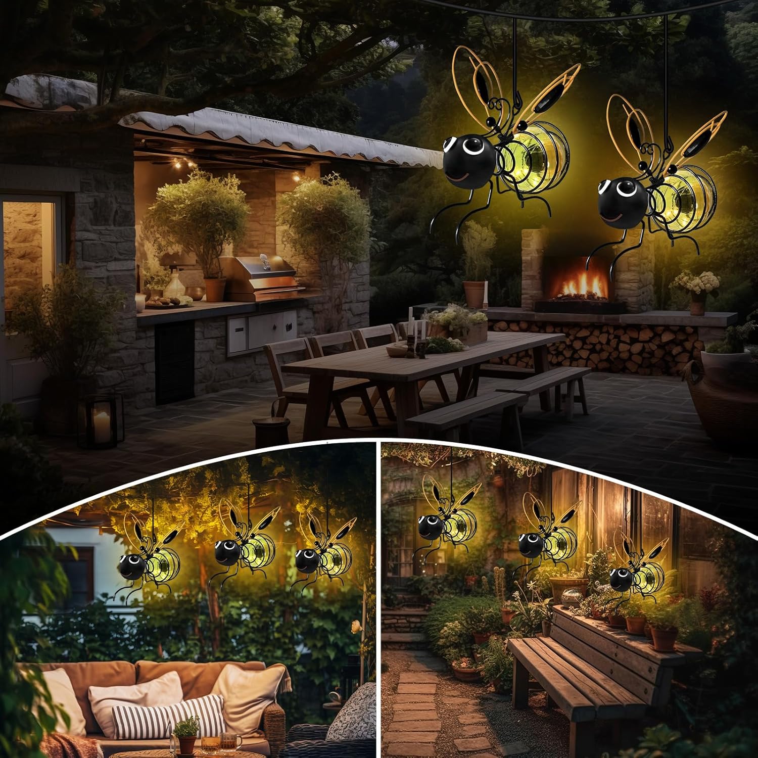 GlowBee – Outdoor Hanging Solar Light