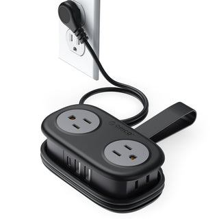 AuroraLink – 4FT Travel Power Strip with 4 AC Outlets