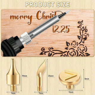 EngravePro – Copper Alphabet Wood Burning Set
