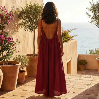 TwilightElegance - Backless Silhouette Dress