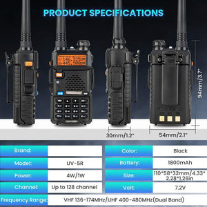 UltraTalk | UV-5R Long Range Walkie Talkie
