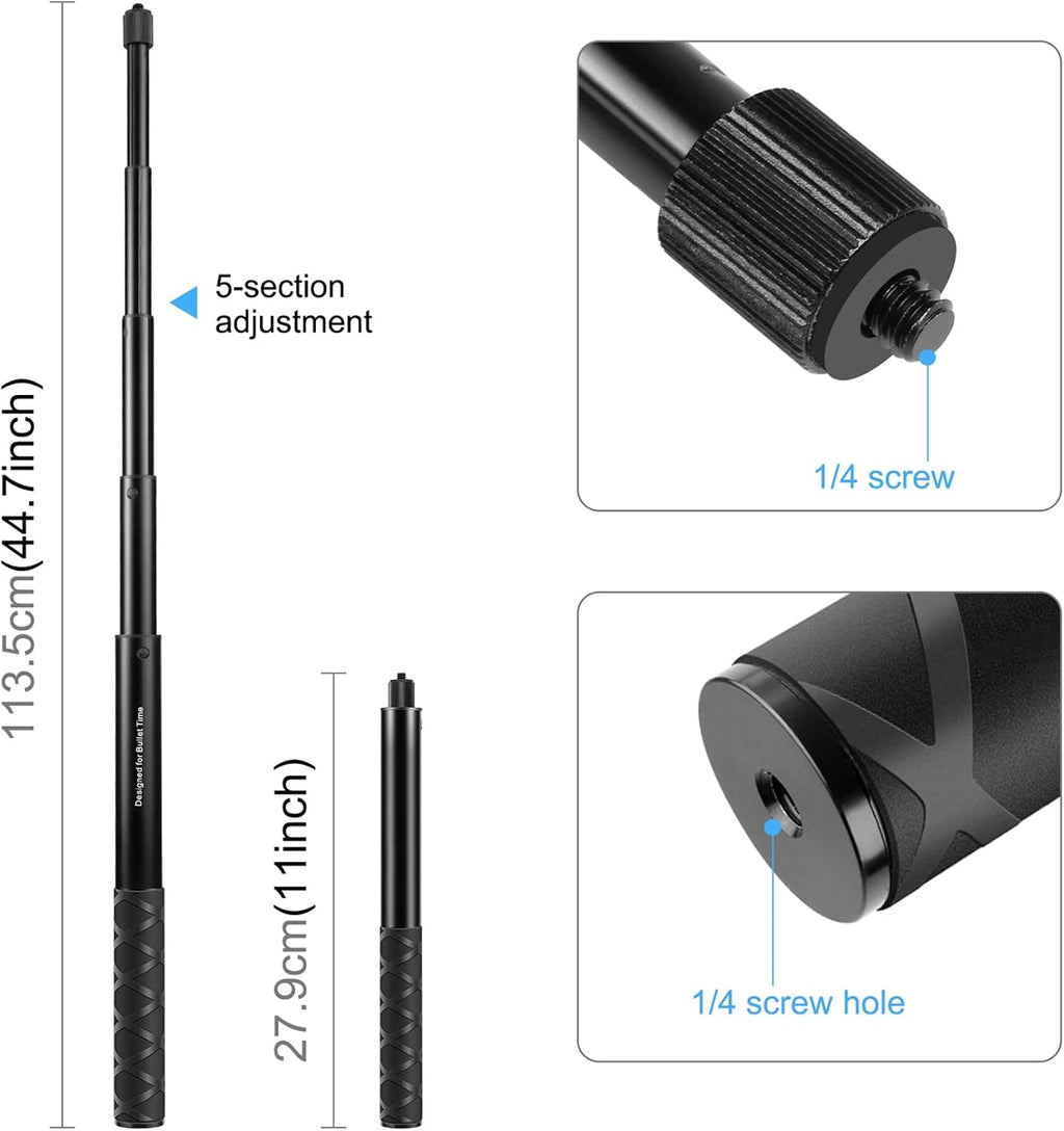 RideVision – Extendable Action Camera Selfie Stick