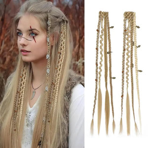 BohoGlow – Beaded Clip-In Braids