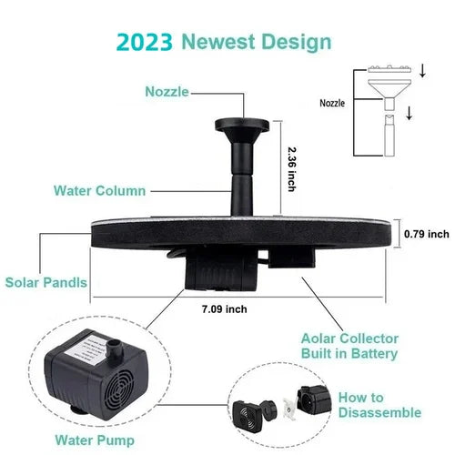 SunSplash - Bird Solar Powered Fountain