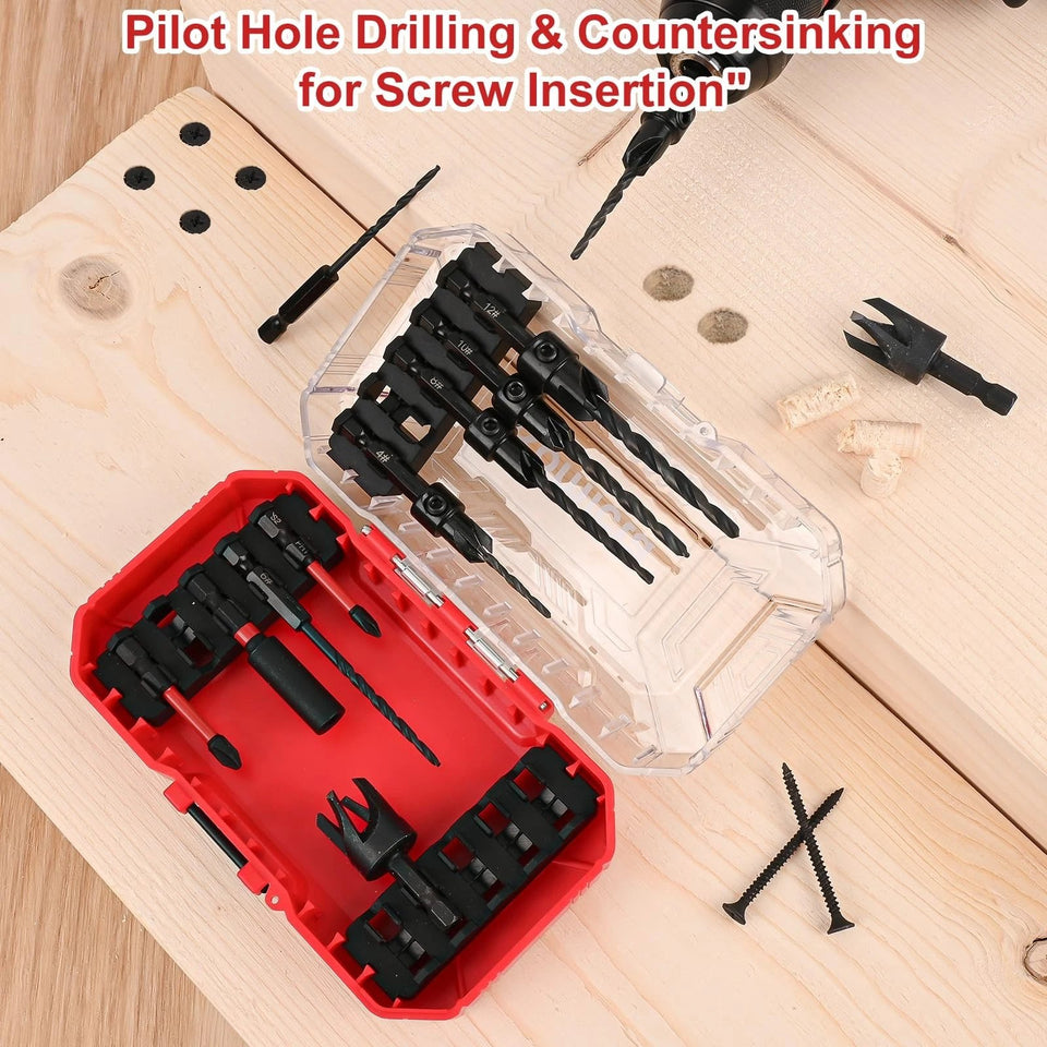 WoodWorks Elite - Complete 15-Piece Countersink Kit