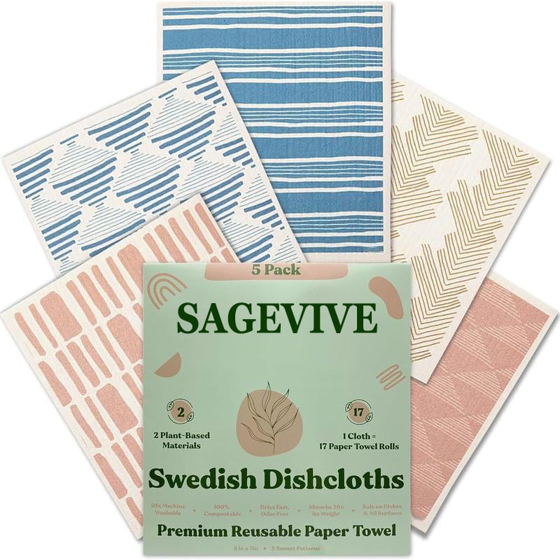 FreshFiber - Ultra-Absorbent Swedish Dishcloth Set