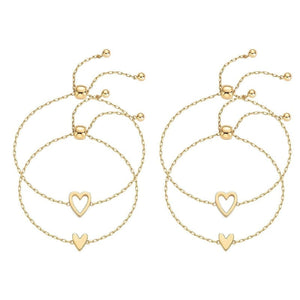 ForeverTies – Adjustable Duo Friendship Bracelet Set