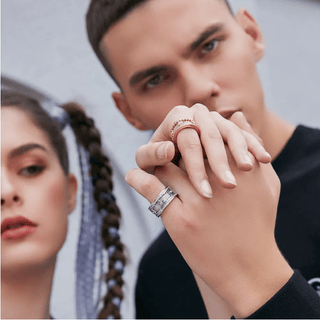GeoShine – Handmade 3D Diamond Statement Ring