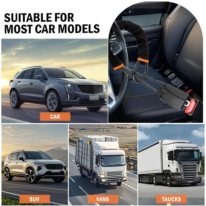 CarLock Sentinel - High-Strength Steering Wheel Guard