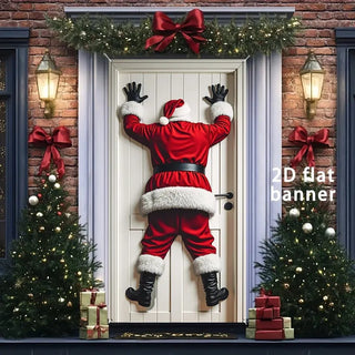 SantaStep – Festive Christmas Door Decoration Banner