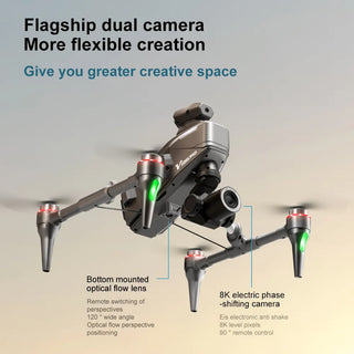 V196 Pro 8K Camera Drone – Brushless Motor, 28 Min Flight & Auto Return