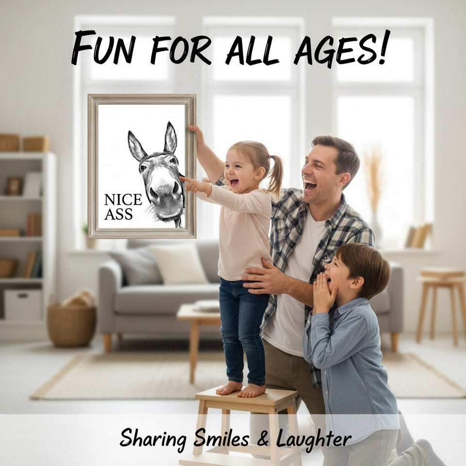 The Mischievous Mule - Comical Canvas Art