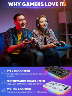FrostDock – Dual PS5 Controller Charging Stand