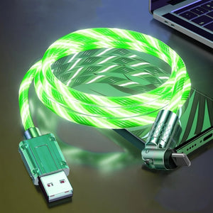 GlowLink - 540° Rotating Fast Charging Cable with Lights