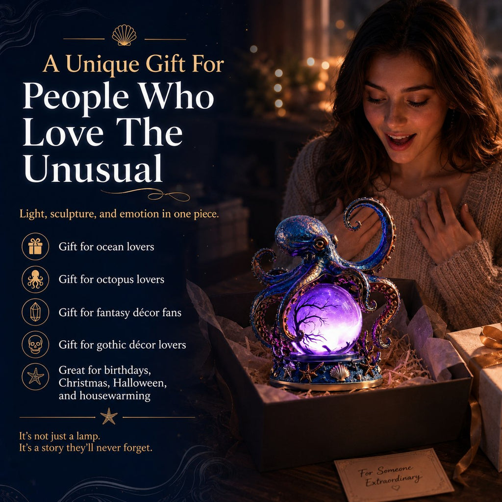 TideMystic – Mystical Octopus Crystal Ball Light