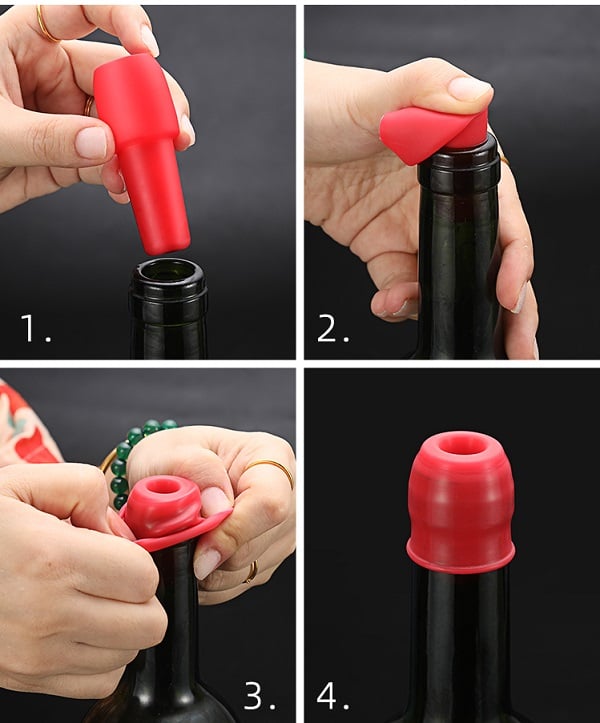 SipSaver - Silicone Wine Stopper | Preserve Flavor & Aroma Longer