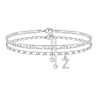 ShineScript – Layered Anklet Bracelets with Letters