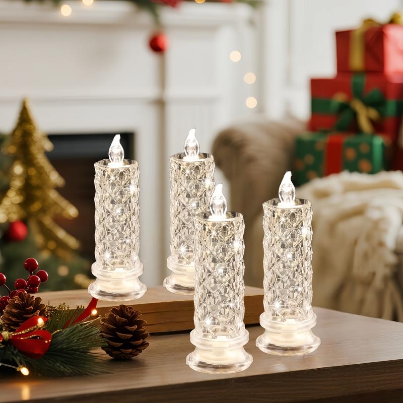 GlowElegance - LED Crystal Candle Décor