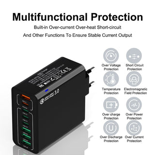 VoltHub | 8-Port Fast USB Charging Station