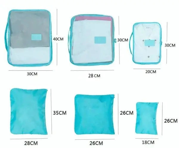 LAST DAY HOT SALE 38% OFF - 6 pieces portable luggage packing cubes marnetic