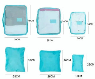 LAST DAY HOT SALE 38% OFF - 6 pieces portable luggage packing cubes marnetic