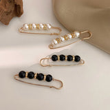 GleamPin - Fancy Rhinestones And Pearls Safety Brooch