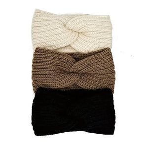 ElegantKnit - 3-Pack Cozy Turban Headbands