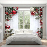 FestiveGleam - Christmas Ball Holiday Curtains