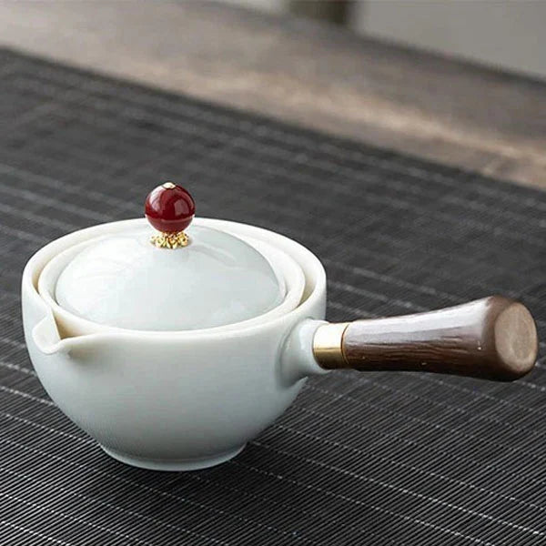 TeaVoyage 360° - The Portable Tea Maker Set with 4 Cups and Travel Bag ...