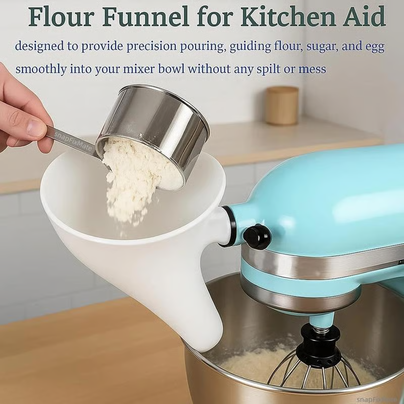 🔥LAST DAY 50% OFF - ✨Flour Funnel for Kitchen Aid Stand Mixer