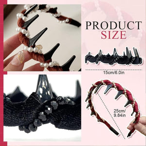 CrownPearl – Retro High Skull Headband