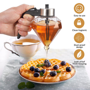 DripFreeGold – Glass Honey Dispenser