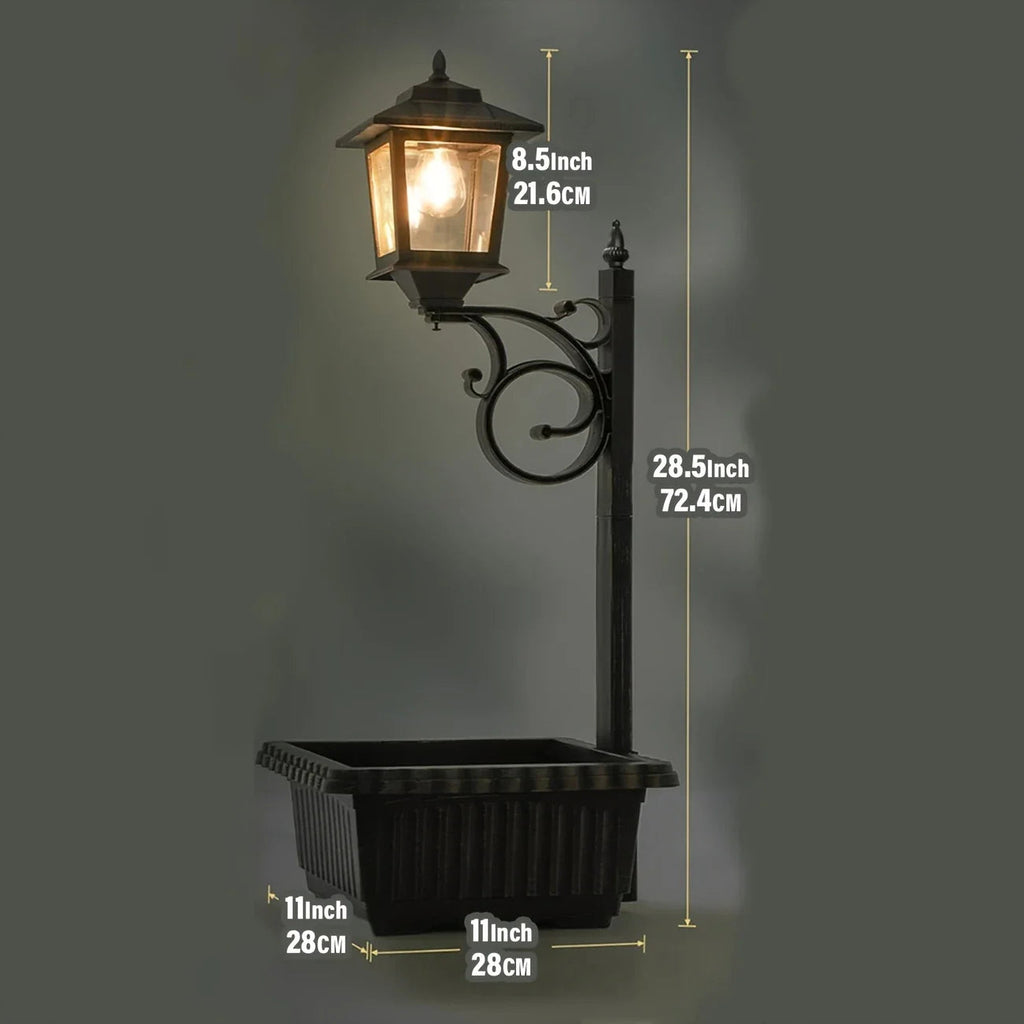 TitanGlow – Eco-Friendly Solar Lamp with Built-in Planter
