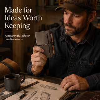 NoteForge – Stainless Steel Hinge Linen Journal