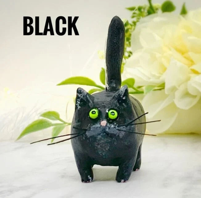 WhimsiCats™️ - Handcrafted Miniature Kitty Figurine marnetic