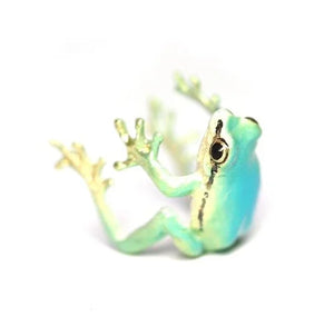 FrogGlam - Elegant Tree Frog Ring & Earrings