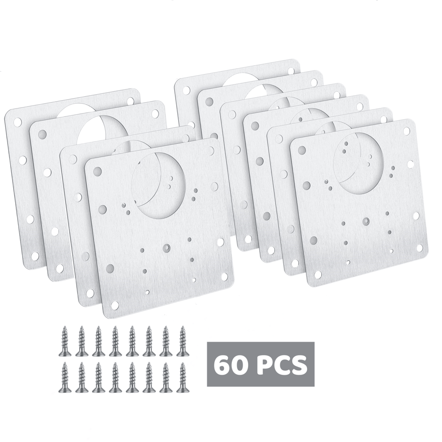 HingePro – Strong Fixing Plate Bracket Set
