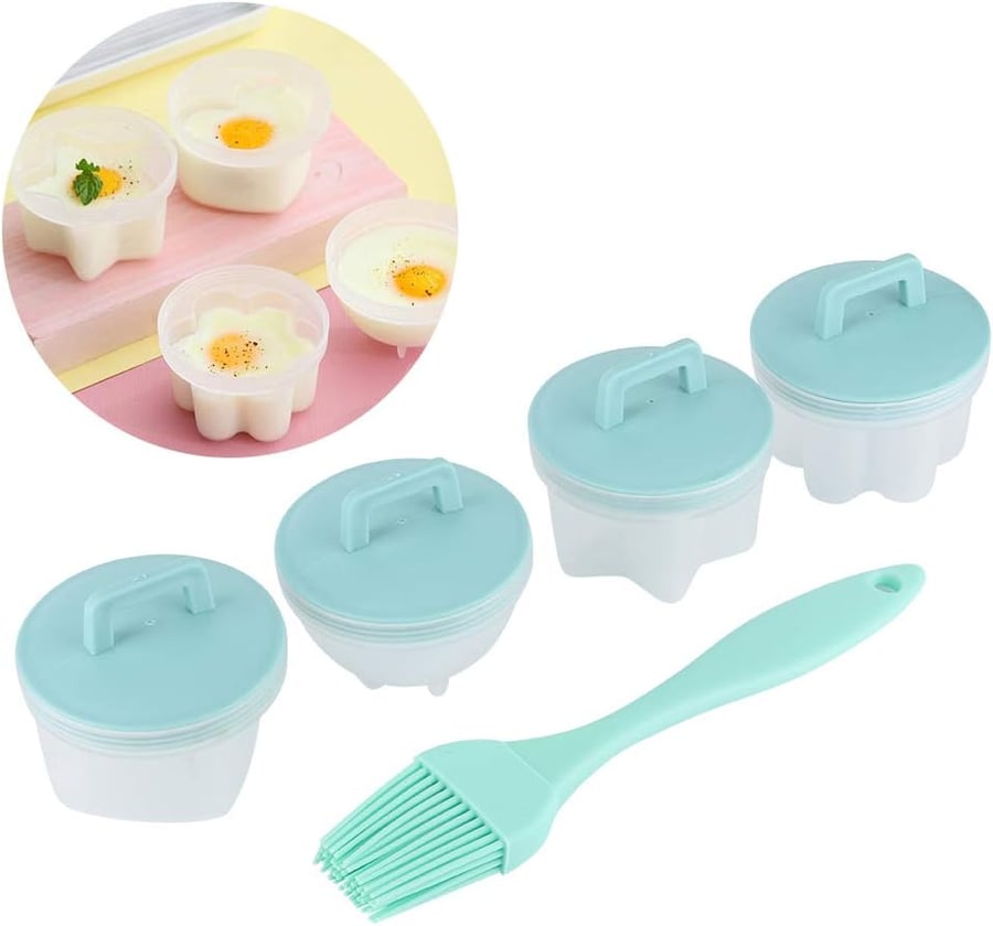 EggPop - Fun-Shaped Boiled Egg Mold Set