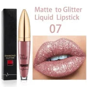 GlamAura – Diamond Matte Shimmer Lipstick