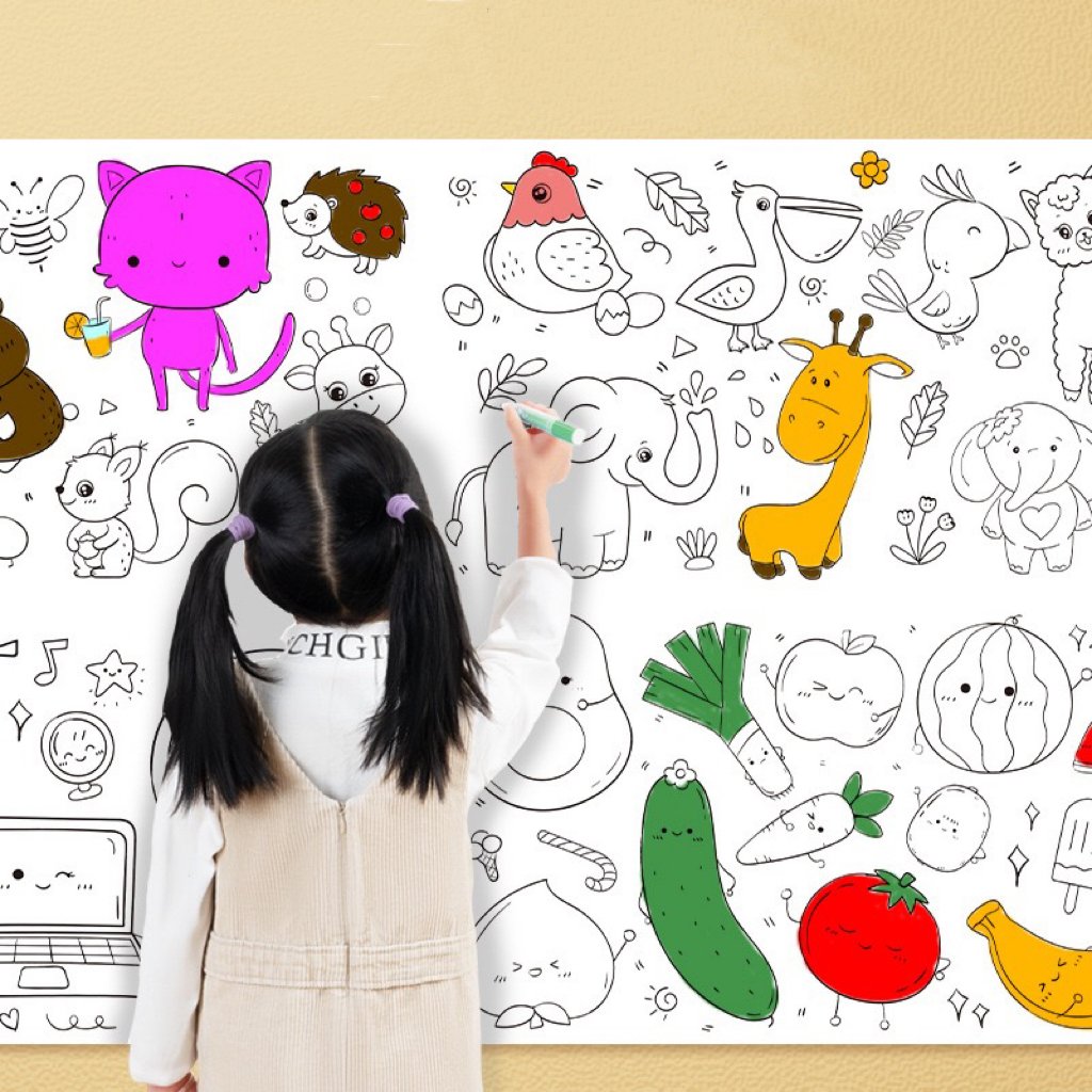 🖍️$9.99 🎨- Children's drawing scroll (perfect gift for children)🎁