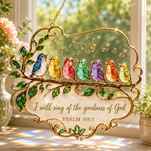 FaithSong – Psalm 89:1 Window Suncatcher